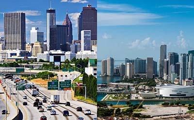 Atlanta and Miami Charter Flights private jet charter