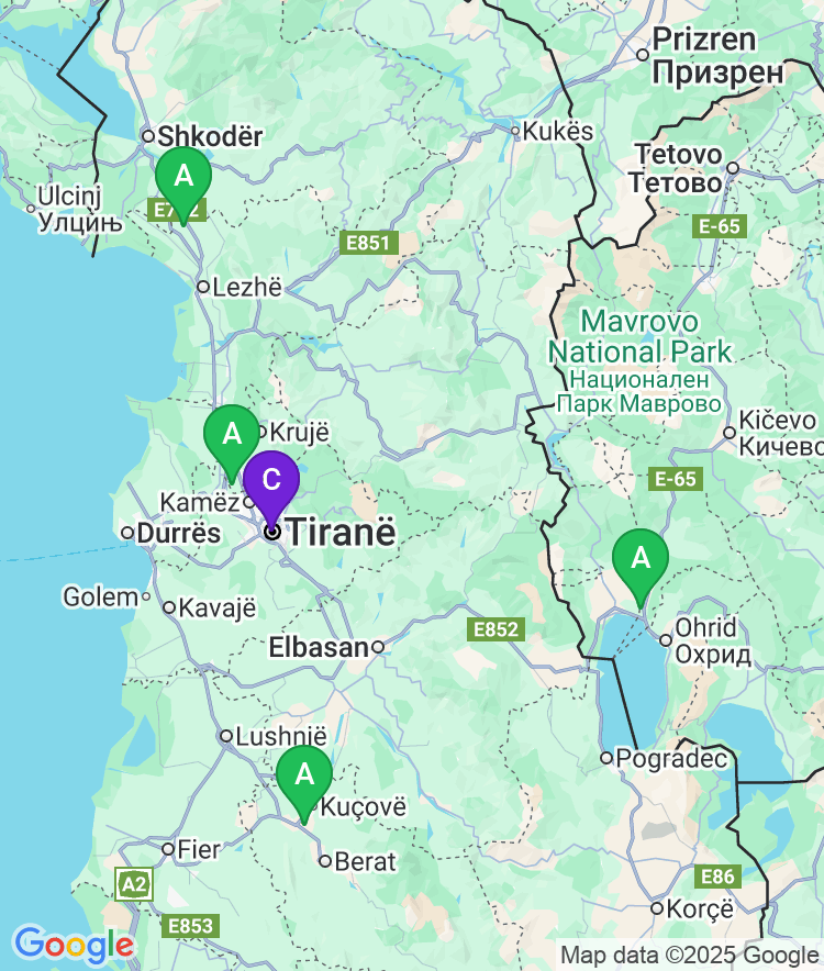 Tirana Available Airport Options
