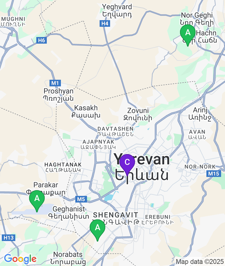 Yerevan Available Airport Options