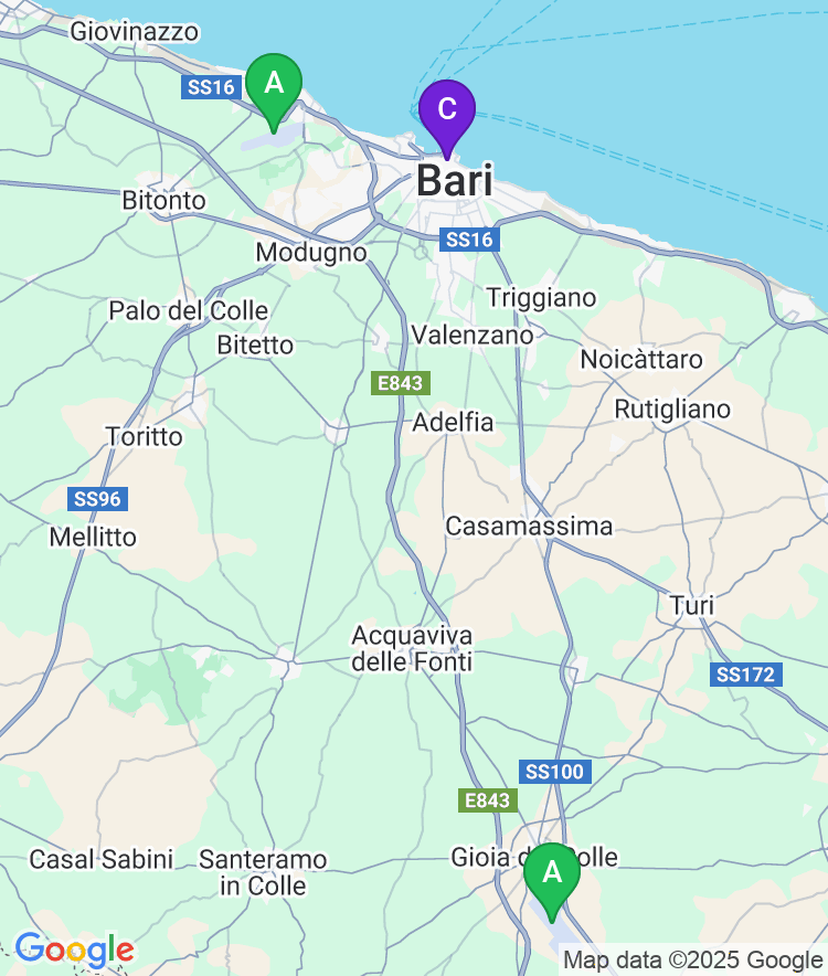 Bari Available Airport Options