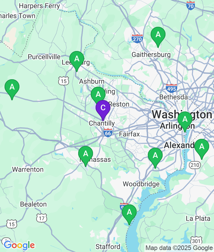 Chantilly Available Airport Options