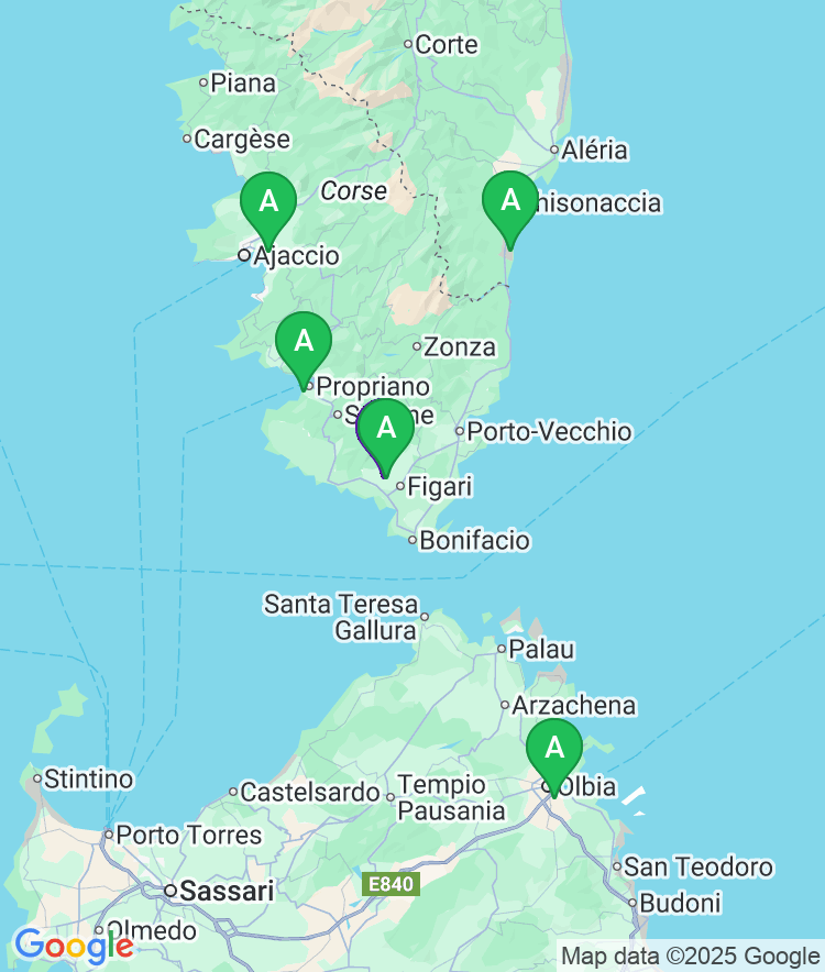 Figari Available Airport Options