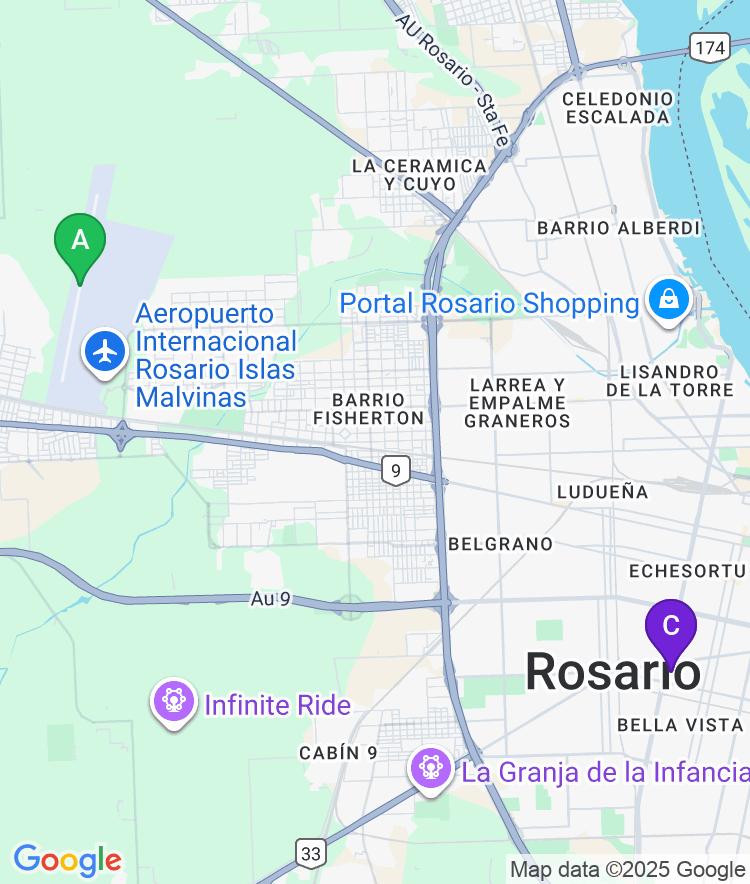 Rosario Available Airport Options