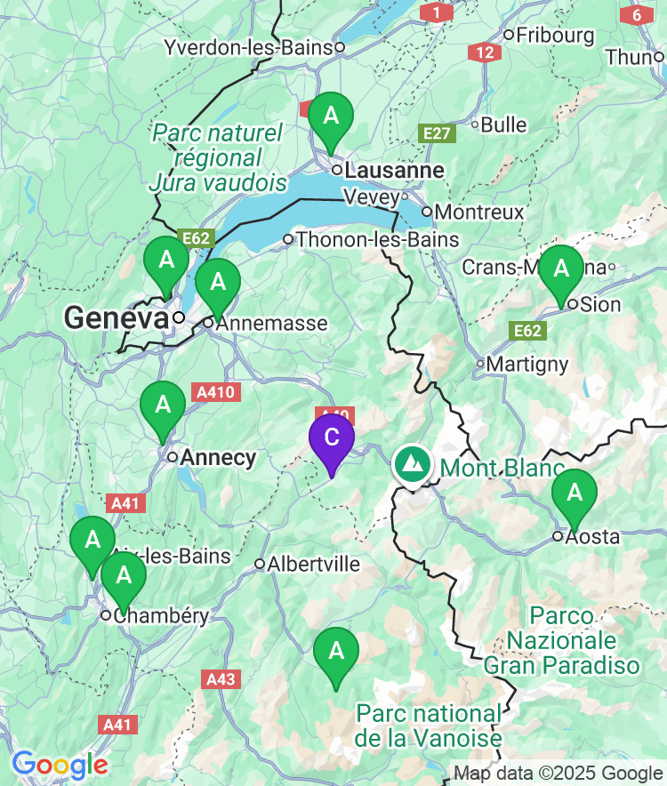 Megève Available Airport Options