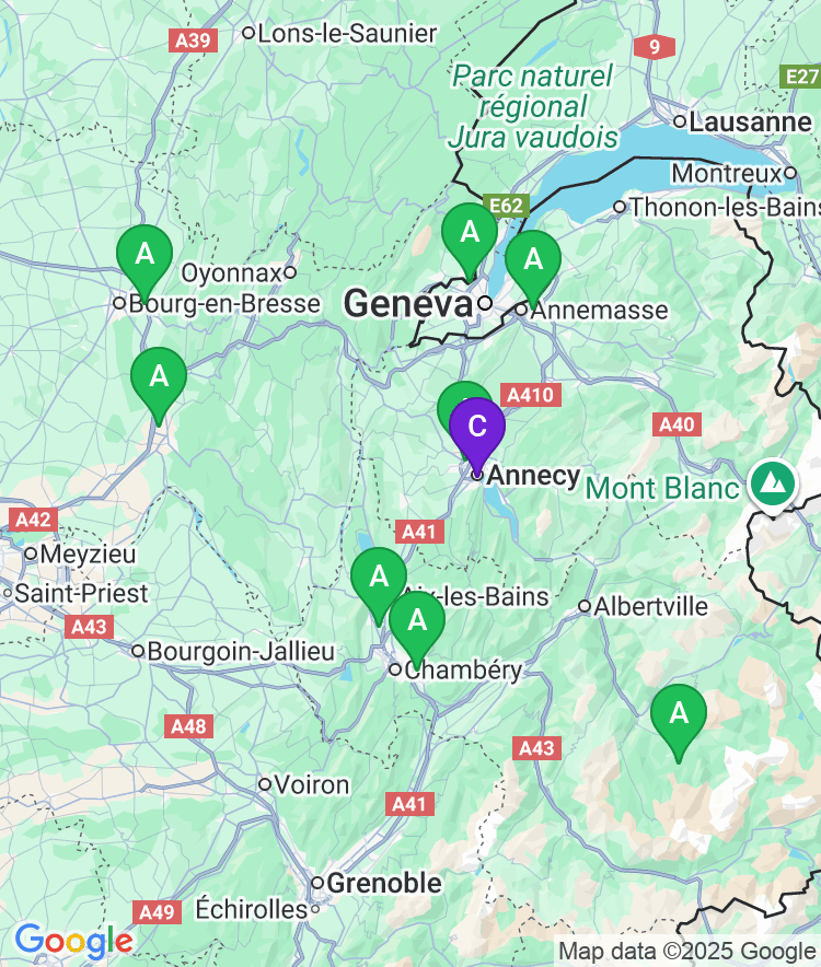 Annecy Available Airport Options